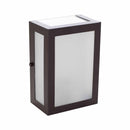 Arandela 5 Vidros Liso Alumínio P/ E27 Externo e Interno ST2777-Starlumen-Marrom-