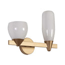 Arandela Akemi Dourada com 2 Cúpulas de Vidro para 2 LED G9 VL017-MG Starlux ST2534-Arandelas-Starlumen