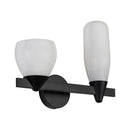 Arandela Akemi Preto com 2 Cúpulas de Vidro para 2 LED G9 VL017-BK Starlux ST2534-Arandelas-Starlumen