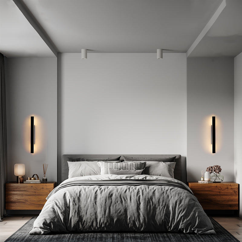 Arandela Barra LED Preta 3000K 20W IP65 1000lm HM84394 OPUS ST2937-Opus-Starlumen