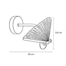 Arandela Borboleta de Parede LED 6W 3000K Dourado LUS-604 ST3247-Starlumen-