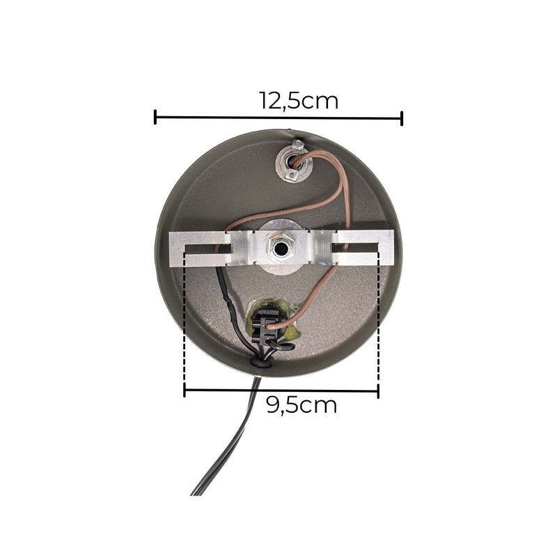Arandela Cabeceira Parede Quarto Moderna Cinza P/e27 St2684-Starlumen-Starlumen