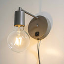 Arandela Cabeceira Parede Quarto Moderna Cinza P/e27 St2684-Starlumen-Starlumen