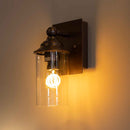 Arandela Colonial Alteza Marrom Com Cúpula de Vidro P/ E27 Galaxy ST2964-Galaxy-Starlumen