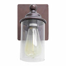 Arandela Colonial Alteza Marrom Com Cúpula de Vidro P/ E27 Galaxy ST2964-Galaxy-Starlumen