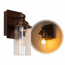 Arandela Colonial Alteza Marrom Com Cúpula de Vidro P/ E27 Galaxy ST2964-Galaxy-Starlumen