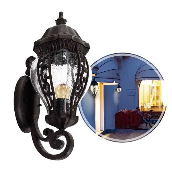 Arandela Colonial Amélia Marrom Externo p/ E27 9818 Galaxy ST2973-Galaxy-Starlumen