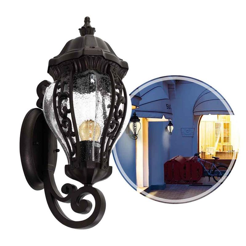 Arandela Colonial Amélia Marrom Externo p/ E27 9818 Galaxy ST2973-Galaxy-Starlumen