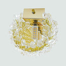 Arandela Cristais Dourada e Transparente LED 20W Luz Quente DCB00287D Sindora ST2993-Sindora-Starlumen