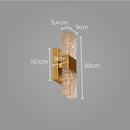 Arandela Cristal Barra 6W Bronze DCB02182 Sindora ST2902-Sindora-Starlumen