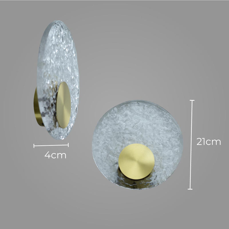 Arandela Cristal Círculo 5W Bronze DCB04084 Sindora ST2905-Sindora-Starlumen