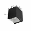 Arandela Cubo 1 Foco Sem Friso Alumínio 10cm P/ MR16 Starlumen ST2941-Starlumen-