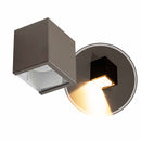 Arandela Cubo 1 Foco Sem Friso Alumínio 10cm P/ MR16 Starlumen ST2941-Starlumen-Marrom-