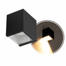 Arandela Cubo 1 Foco Sem Friso Alumínio 10cm P/ MR16 Starlumen ST2941-Starlumen-Preto-