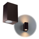 Arandela Dots Square Marrom (C)9.5Cm (L)7.2Cm (A)15Cm 2Xgu10 Mr16 - DL162M2 - Bella Iluminação-Bella Iluminação-Starlumen