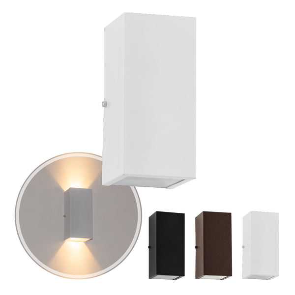 Arandela Duplo Facho Longo P/ 2 Dicróica Gu10 St187-Starlumen-Marrom-