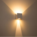 Arandela Efeito 2 Fachos Regulável LED 5W Branco Quente ST423 - Marrom-Arandelas-Starlumen