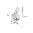 Arandela Efeito 2 Focos Box Aba Muro Externa Interna St890-Starlumen-