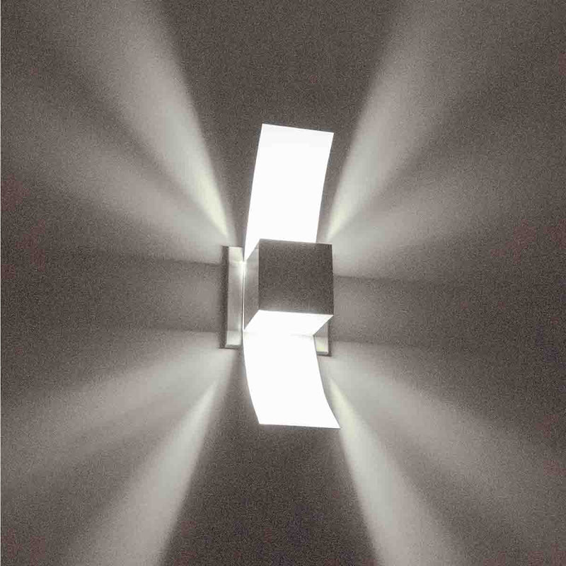 Arandela Efeito 2 Focos Box Aba Muro Externa Interna St890-Starlumen-