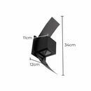 Arandela Efeito 2 Focos Box Aba Muro Externa Interna St890-Starlumen-