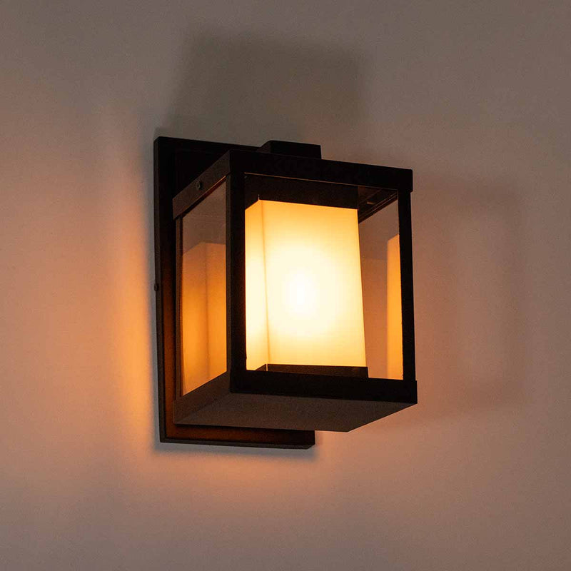 Arandela Externa Retrô 4 Faces em Alumínio e Vidro p/ 1xE27 2934A-AR ST3024-Starlumen-Starlumen