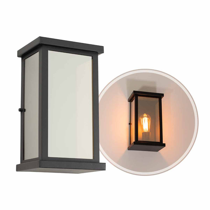 Arandela Externa Retrô em Alumínio e Vidro Espelhado P/ 1XE27 2926A-E ST3025-Starlumen-Starlumen