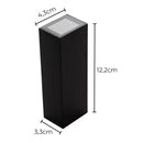 Arandela FOCUS Slim Retangular Facho Duplo LED 5W 3000K IP65 9773 GAYA ST2936-Gaya-Starlumen