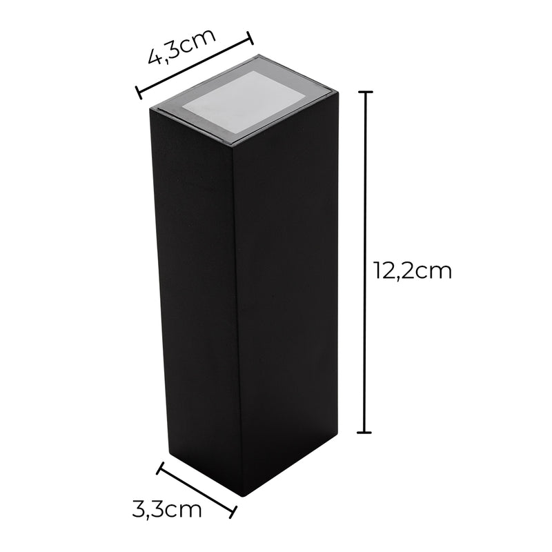 Arandela FOCUS Slim Retangular Facho Duplo LED 5W 3000K IP65 9773 GAYA ST2936-Gaya-Starlumen