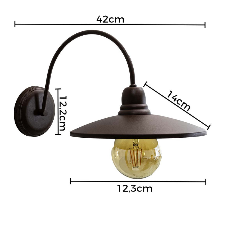 Arandela Factory AE33 p/ E27 Sem Grade ST2969-Biancoluce-Starlumen