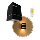 Arandela Frisos E Facho Externa + Led G9 5w St327-Starlumen-Branco Quente (3000K)-Preto-