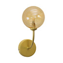 Arandela Grape Ouro Fosco e Ambar Globo Vidro para G9 ZR112-AGD Starlux ST2628-Arandelas-Starlumen