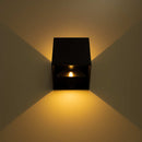 Arandela LED 8W Navi Cubo 2 Fachos 0 a 90° 3000K Preta Externa ST3242-Astraled-Starlumen