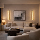 Arandela LED Folhada Ouro Italy c/ Selenita Cristal Marroquino Luz Quente 110V 1,5m ST3275-Arandelas-Starlumen