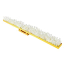 Arandela LED Folhada Ouro Italy c/ Selenita Cristal Marroquino Luz Quente 110V 1,5m ST3275-Arandelas-Starlumen