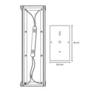 Arandela LED Perfil Flush Wall 24W Luz Quente Bivolt Starlumen ST3233 - Preta-Starlumen-