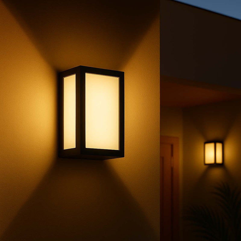 Arandela Luminária Vitra 3 Vidros Fosco Externa 1xE27 Starlumen ST2953-STARLUMEN-