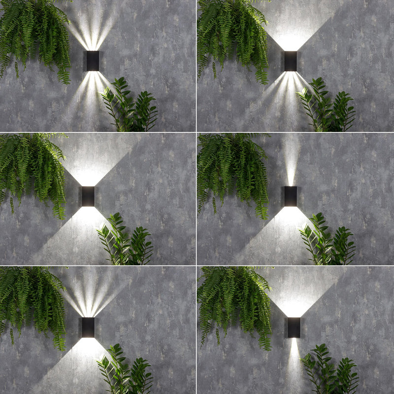 Arandela Magik Facho Duplo Ajustáveis Preta LED 10W 3000K IP65 GAYA ST2956-Gaya-Starlumen