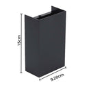 Arandela Magik Facho Duplo Ajustáveis Preta LED 10W 3000K IP65 GAYA ST2956-Gaya-Starlumen