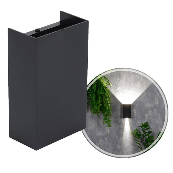 Arandela Magik Facho Duplo Ajustáveis Preta LED 10W 3000K IP65 GAYA ST2956-Gaya-Starlumen