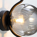 Arandela Malu Preto Fosco e Smoky ZR129-SKY Globo Vidro Starlux para G9 ST2597-Arandelas-Starlumen