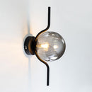 Arandela Malu Preto Fosco e Smoky ZR129-SKY Globo Vidro Starlux para G9 ST2597-Arandelas-Starlumen