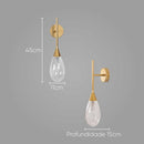 Arandela Mayla LT003 Ouro Fosco Transparente para G9 Starlux ST2567-Arandelas-Starlumen
