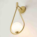 Arandela Pingo Dourada C/ Globo Branco 1xG9 DCB04050 Sindora ST2975-Sindora-Starlumen