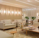 Arandela Puch Branca Led Efeito Decorativa Parede Teto 10w 50cm 5745/50-BT/CB-M St164 - Branca-Arandelas-Starlumen