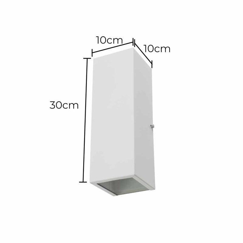 Arandela Retangular 1 Foco Sem Friso 10x30cm p/ E27 Starlumen ST2779-Starlumen-
