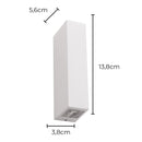 Arandela Retangular Mitel LED 2 Fachos 6W 3000K IP65 NORDECOR ST2923-Nordecor-Starlumen