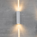 Arandela Retangular Mitel LED 2 Fachos 6W 3000K IP65 NORDECOR ST2923-Nordecor-Starlumen