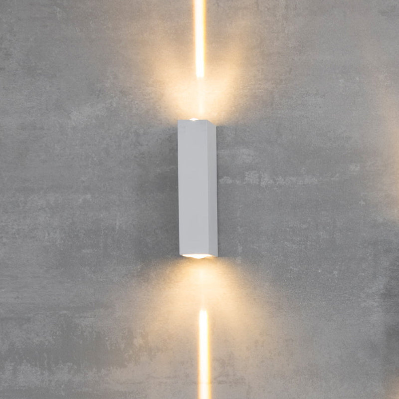 Arandela Retangular Mitel LED 2 Fachos 6W 3000K IP65 NORDECOR ST2923-Nordecor-Starlumen