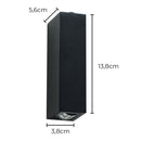 Arandela Retangular Mitel LED 2 Fachos 6W 3000K IP65 NORDECOR ST2923-Nordecor-Starlumen