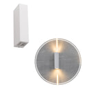Arandela Retangular Mitel LED 2 Fachos 6W 3000K IP65 NORDECOR ST2923-Nordecor-Branco-Starlumen